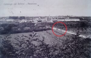 5 Cartolina Del 1924 Strada Per Camnago Da Meda Con Ponticello I Filari Di Alberi Sono Paralleli Alla Roggia Copia